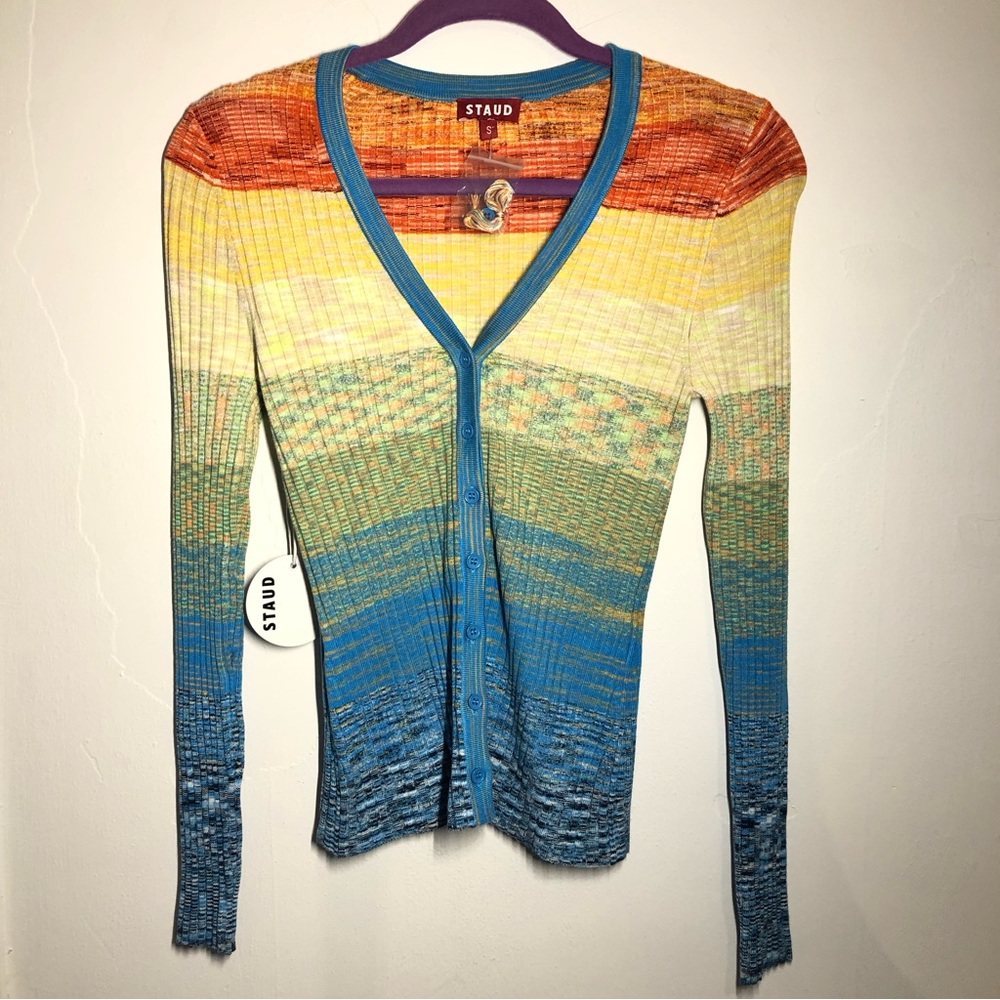 STAUD Cargo Sweater Multi Color Sweater NWT